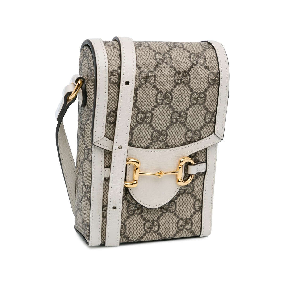 Gucci Mini GG Supreme Horsebit 1955 Crossbody Bag (SHG-aKOQUF)