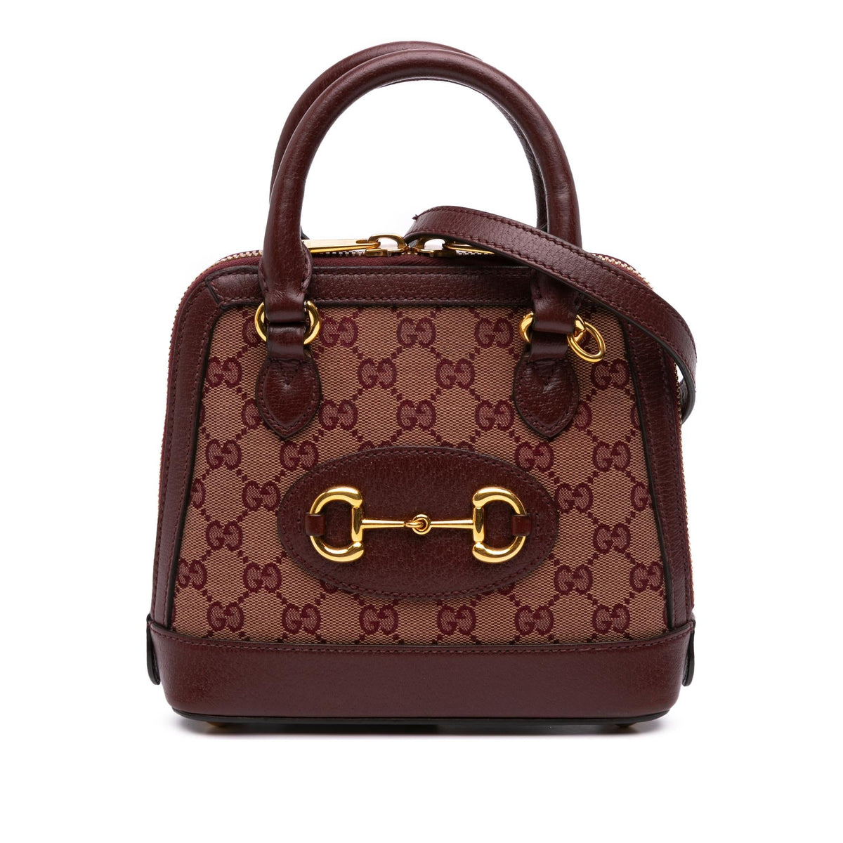 Gucci Mini GG Supreme Horsebit 1955 Top Handle Bag