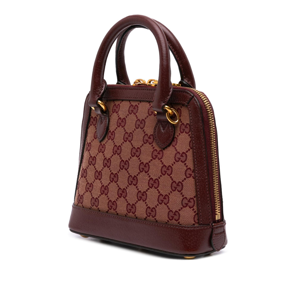Gucci Mini GG Supreme Horsebit 1955 Top Handle Bag