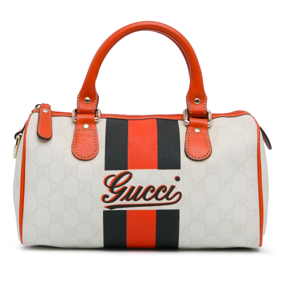 Gucci Mini GG Supreme Joy Web Boston Bag (SHG-R1IO0Q)