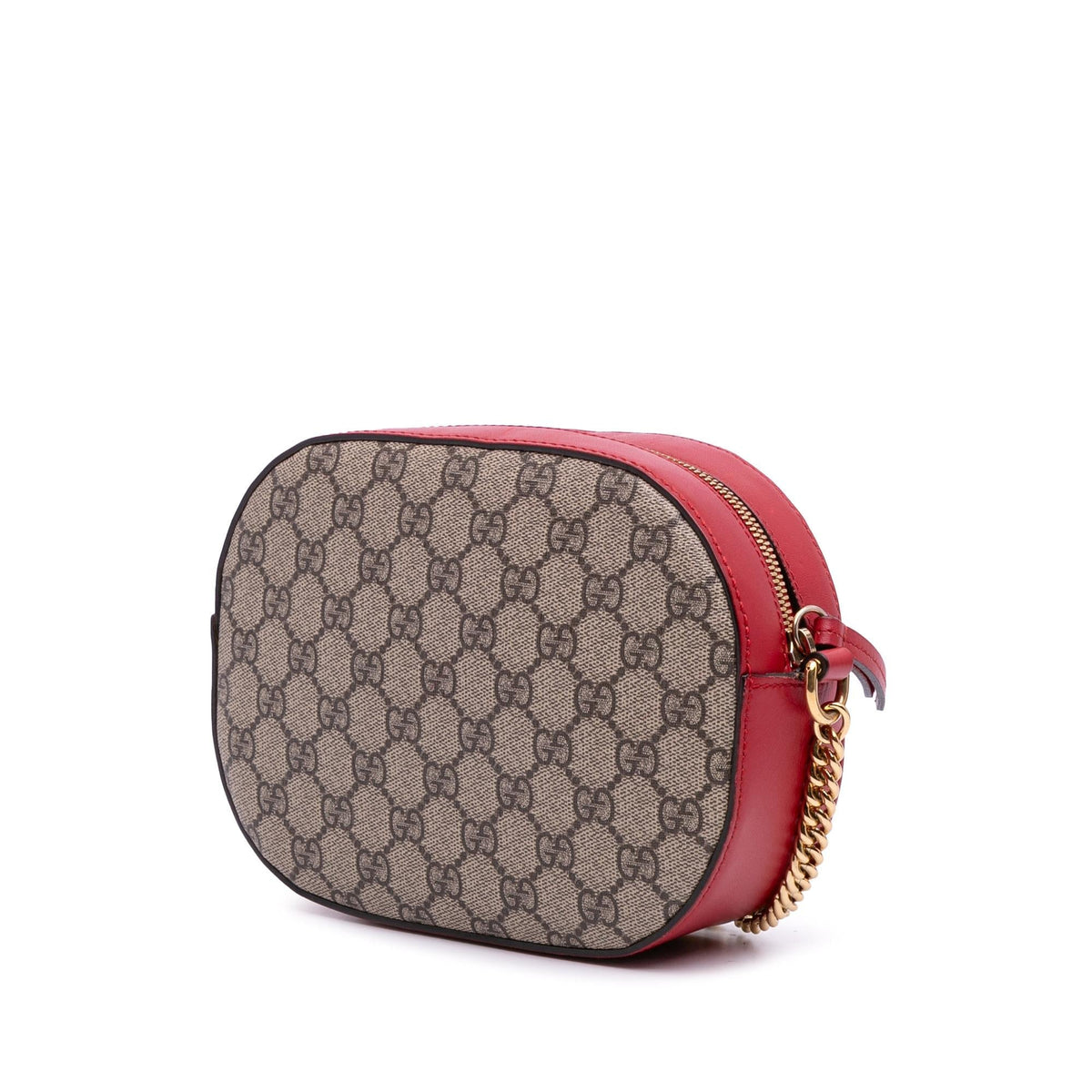 Gucci Mini GG Supreme Kingsnake Heart Embroidered Camera Bag