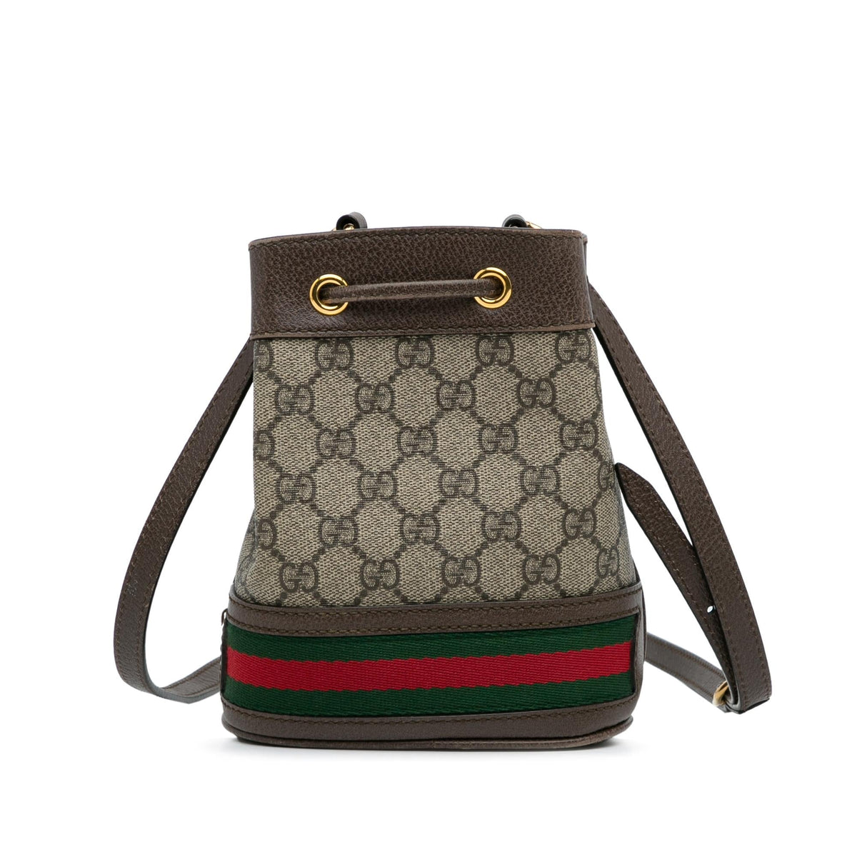 Gucci Mini GG Supreme Ophidia Bucket Bag (SHG-zGiwyY)