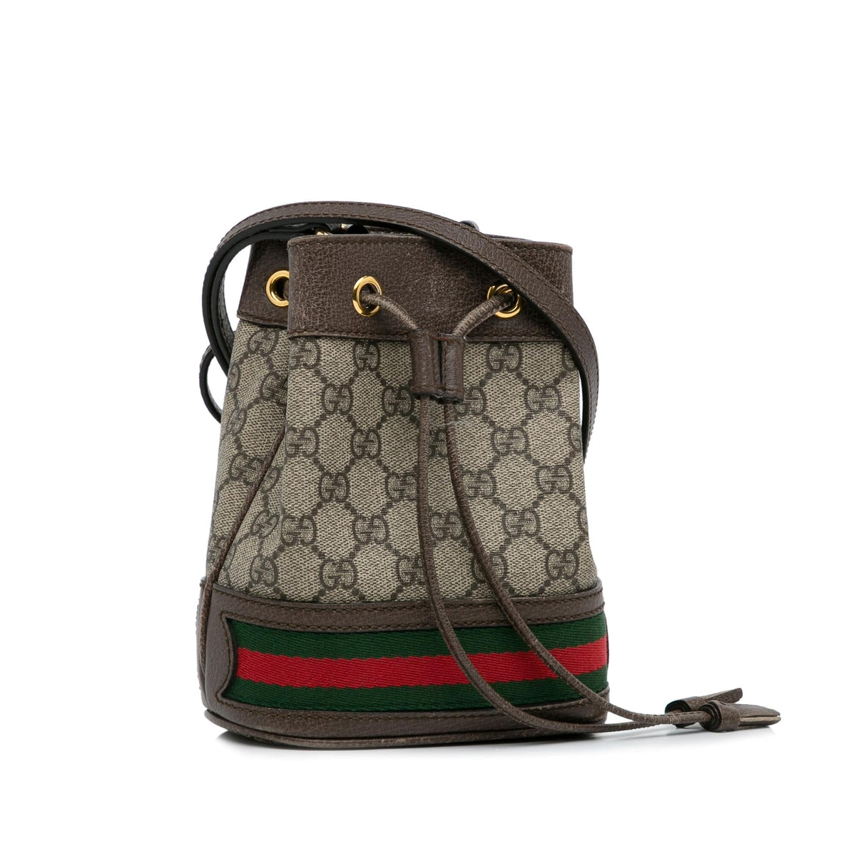 Gucci Mini GG Supreme Ophidia Bucket Bag (SHG-zGiwyY)