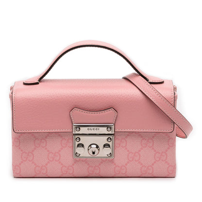 Gucci Mini GG Supreme Padlock Satchel
