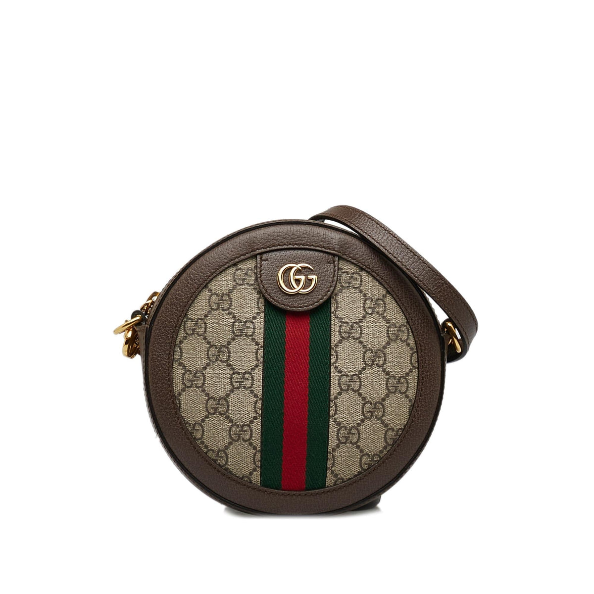 Gucci Mini GG Supreme Round Ophidia Crossbody (SHG-oKTNkt)