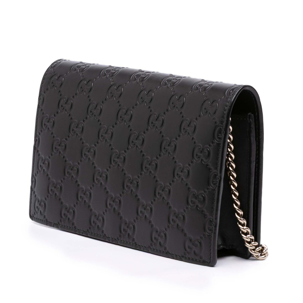 Gucci Mini Guccissima Bow Signature Wallet On Chain