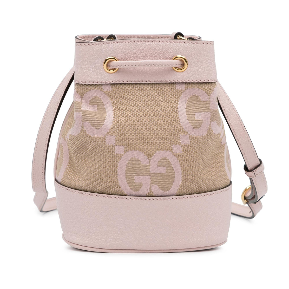 Gucci Mini Jumbo GG Canvas Ophidia Bucket Bag (SHG-7iNxcN)
