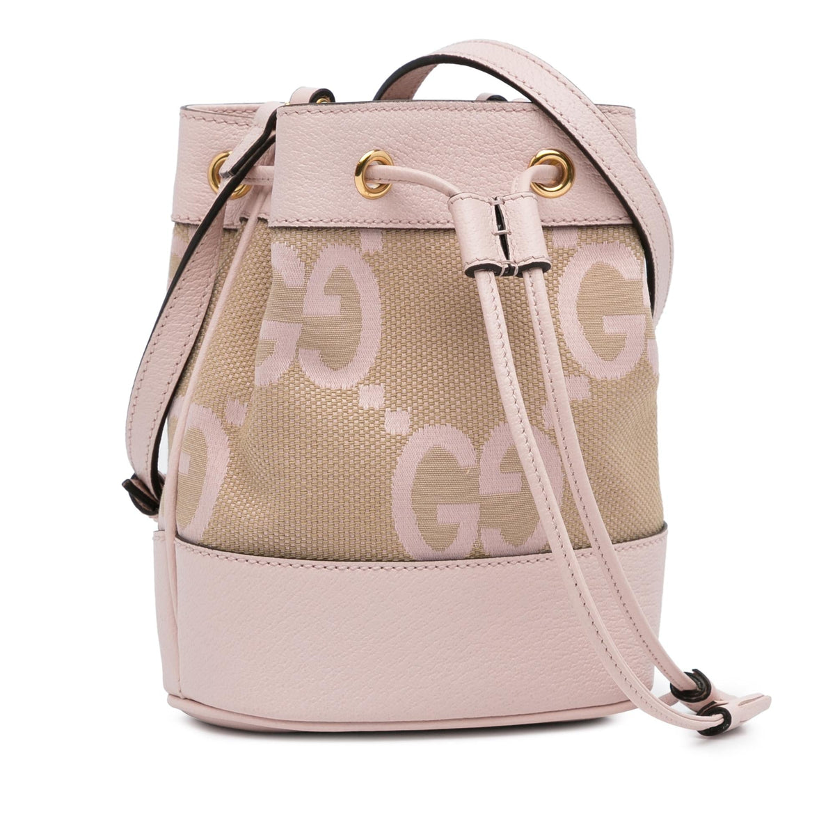 Gucci Mini Jumbo GG Canvas Ophidia Bucket Bag (SHG-7iNxcN)