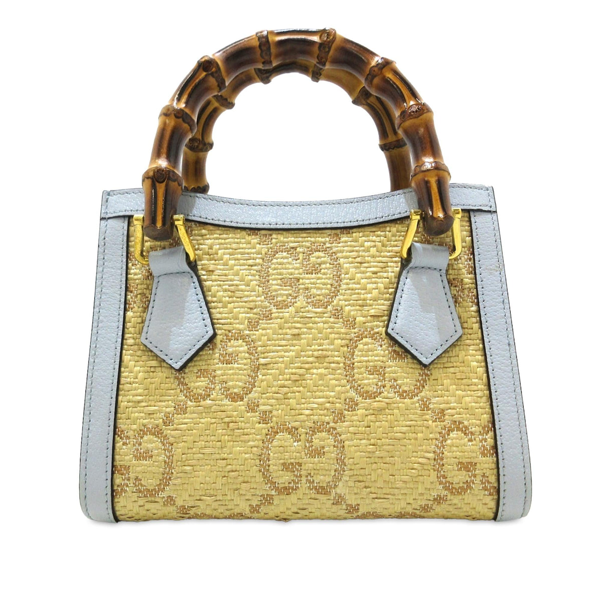 Gucci Mini Jumbo GG Raffia Diana (SHG-drcDRd)