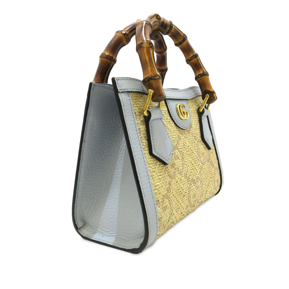 Gucci Mini Jumbo GG Raffia Diana (SHG-drcDRd)
