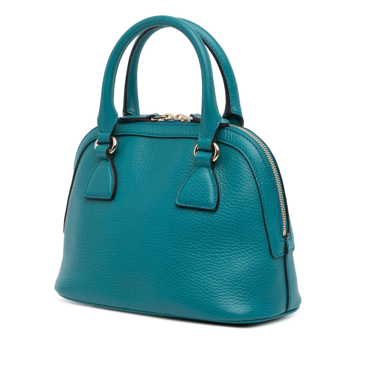 Gucci Mini Leather GG Charm Dome Satchel