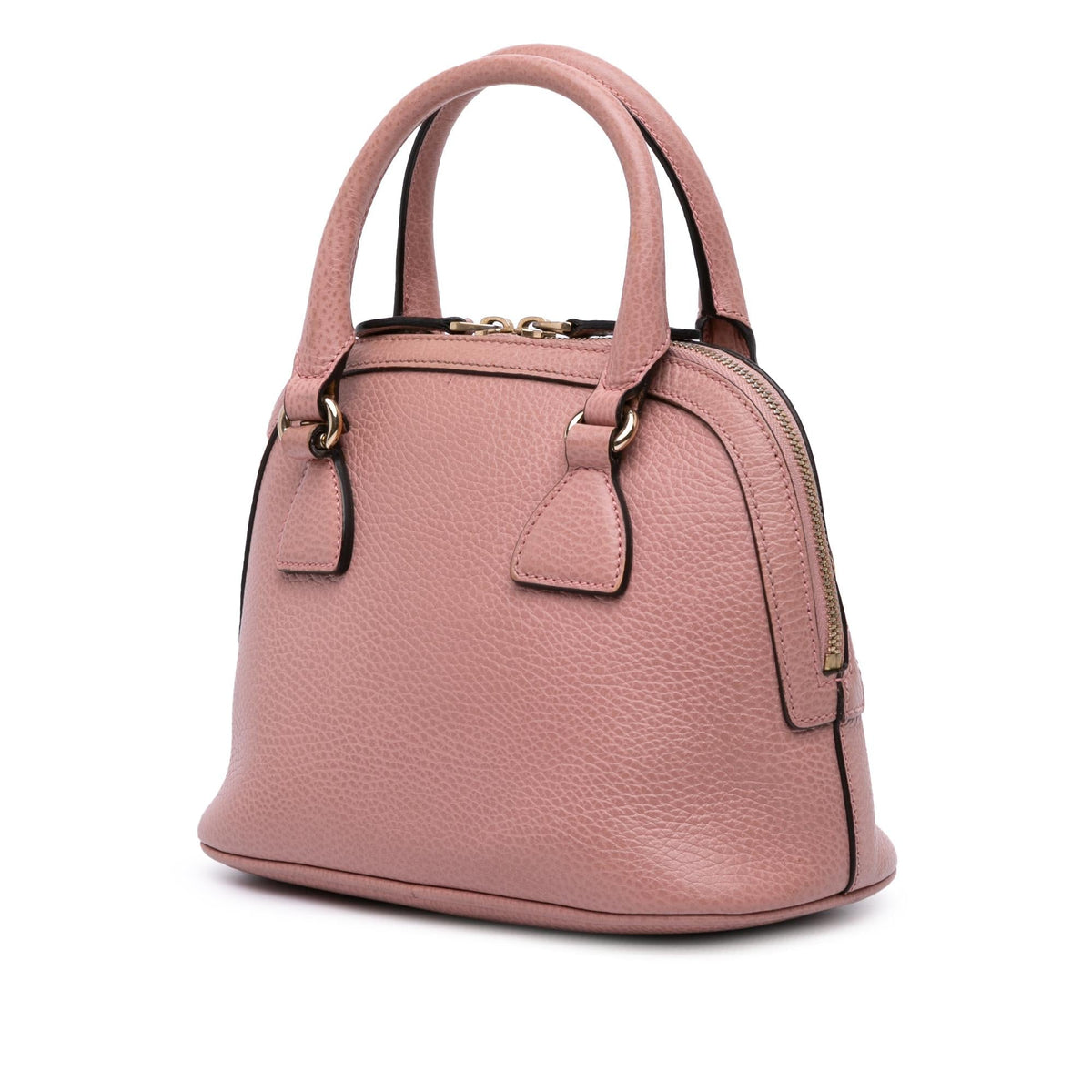 Gucci Mini Leather GG Charm Dome Satchel