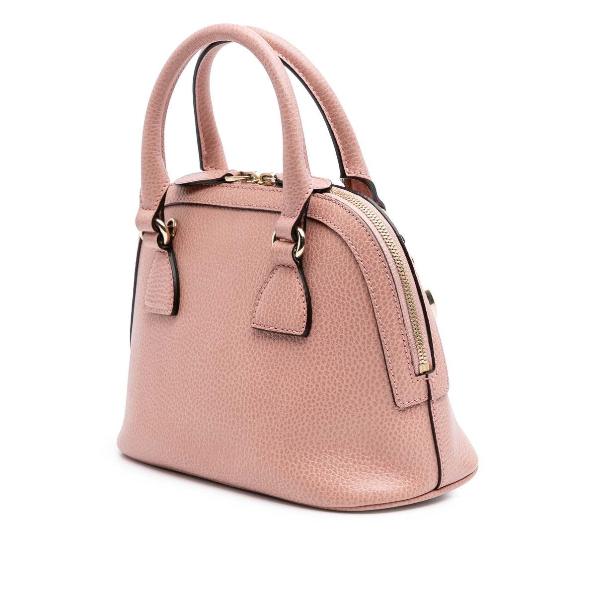 Gucci Mini Leather GG Charm Dome Satchel