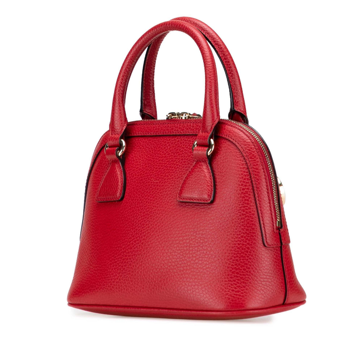 Gucci Mini Leather GG Charm Dome Satchel