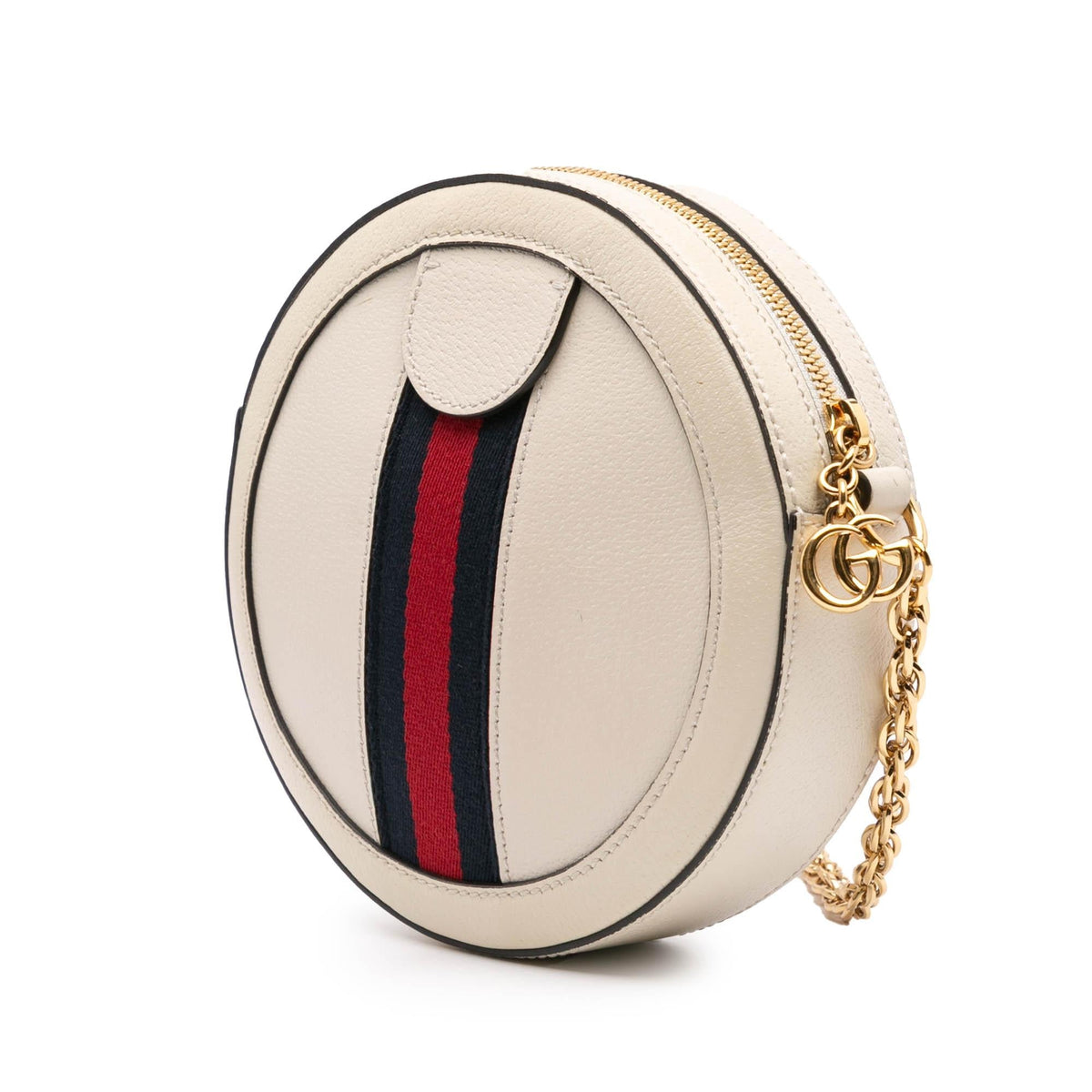 Gucci Mini Leather Ophidia Round Crossbody