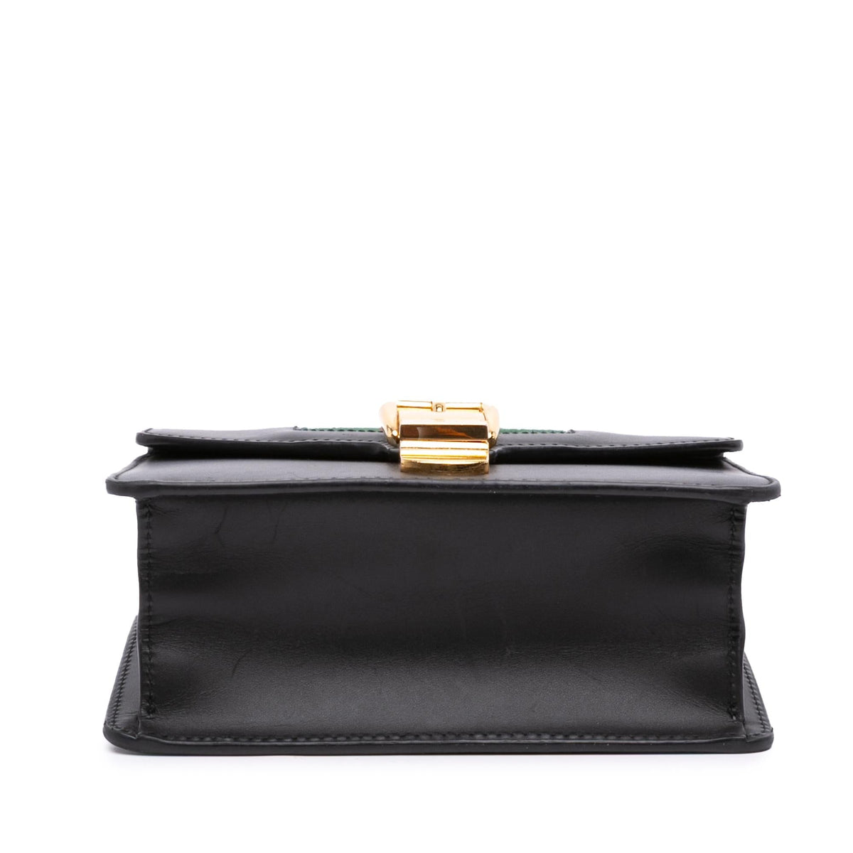 Gucci Mini Leather Web Sylvie Chain Crossbody