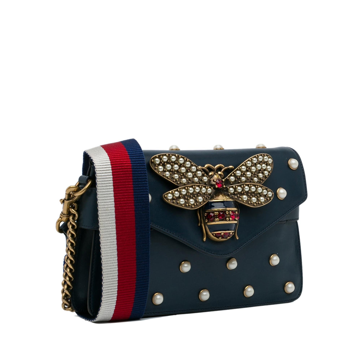 Gucci Mini Queen Margaret Broadway Leather Satchel (SHG-XxMDq6)