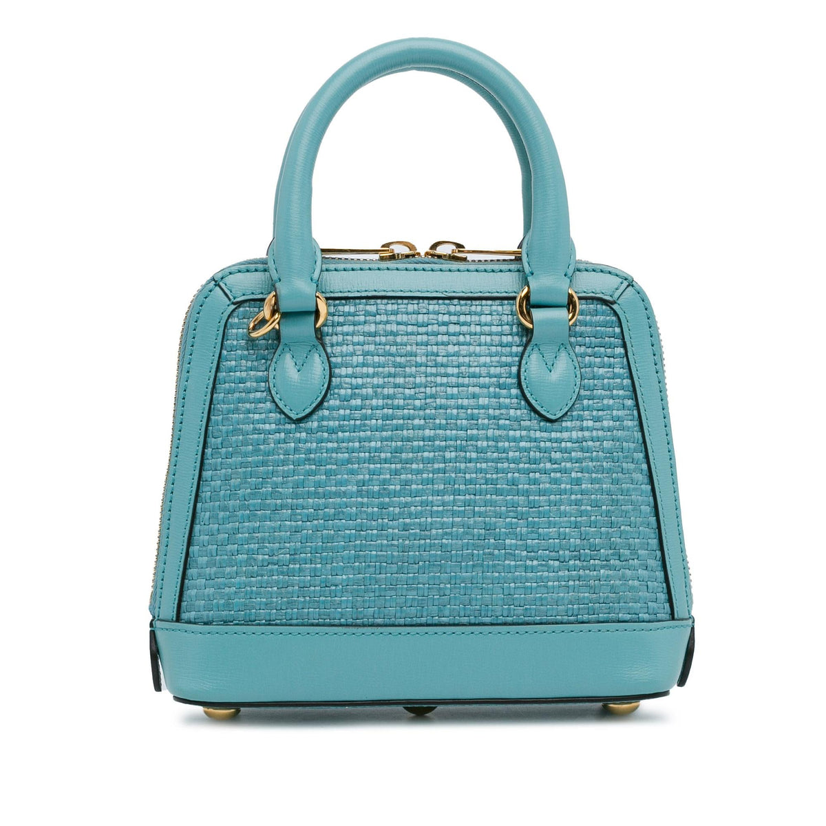 Gucci Mini Raffia Horsebit 1955 Top Handle Bag