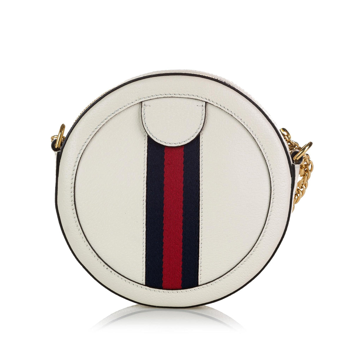 Gucci Mini Round Ophidia Leather Crossbody Bag (SHG-35657)