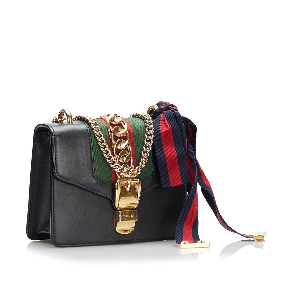 Gucci Mini Sylvie Chain Crossbody (SHG-qesira)