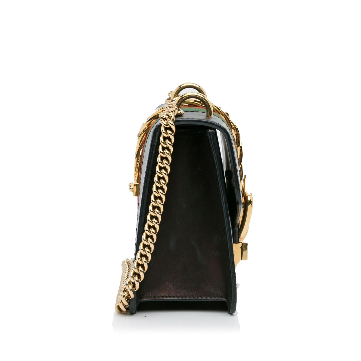 Gucci Mini Sylvie Leather Chain Crossbody Bag (SHG-Rb9ccQ)