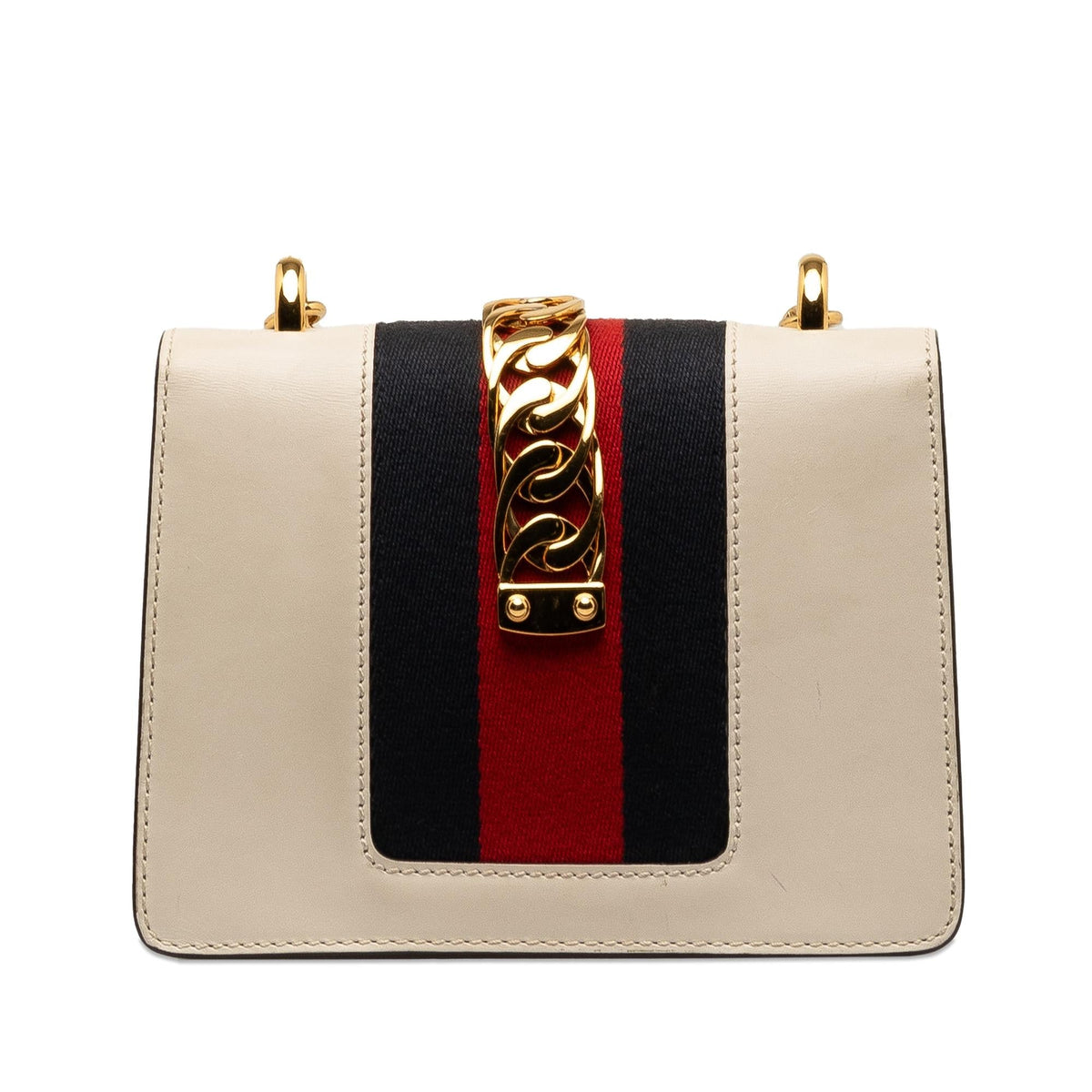 Gucci Mini Sylvie Leather Chain Crossbody Bag (SHG-1OZLSf)
