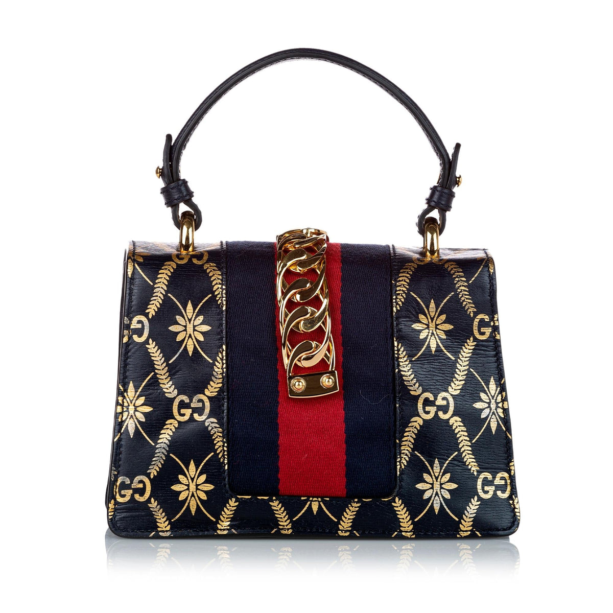 Gucci Mini Sylvie Leather Satchel (SHG-30466)