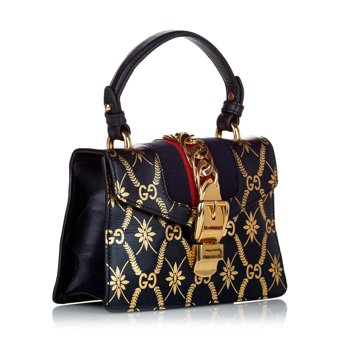 Gucci Mini Sylvie Leather Satchel (SHG-30466)