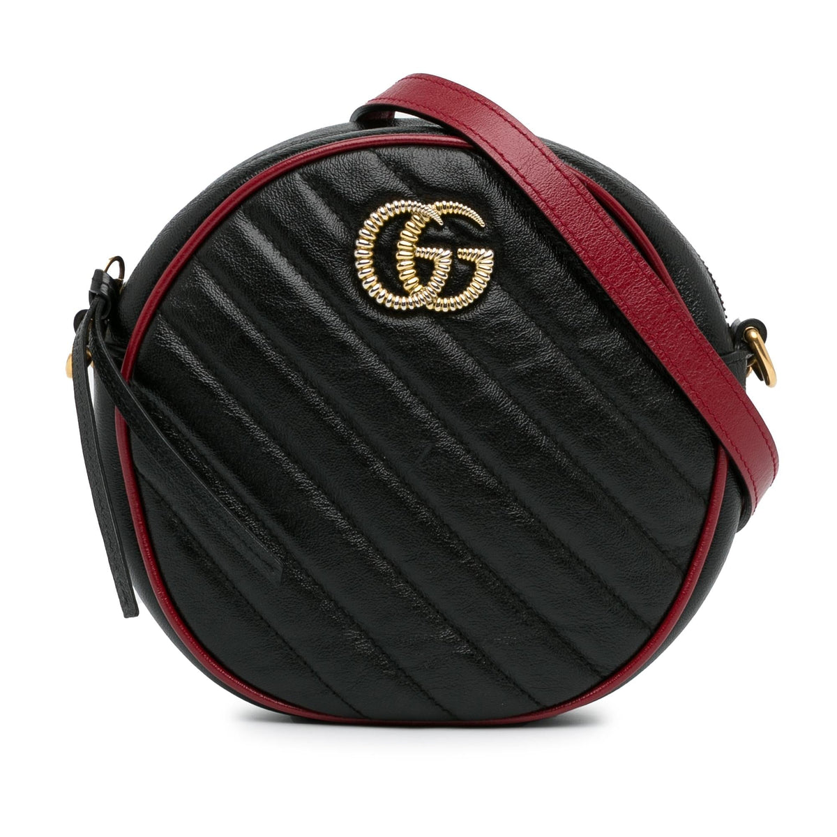 Gucci Mini Torchon GG Marmont Round Crossbody Bag (SHG-cxRkwZ)