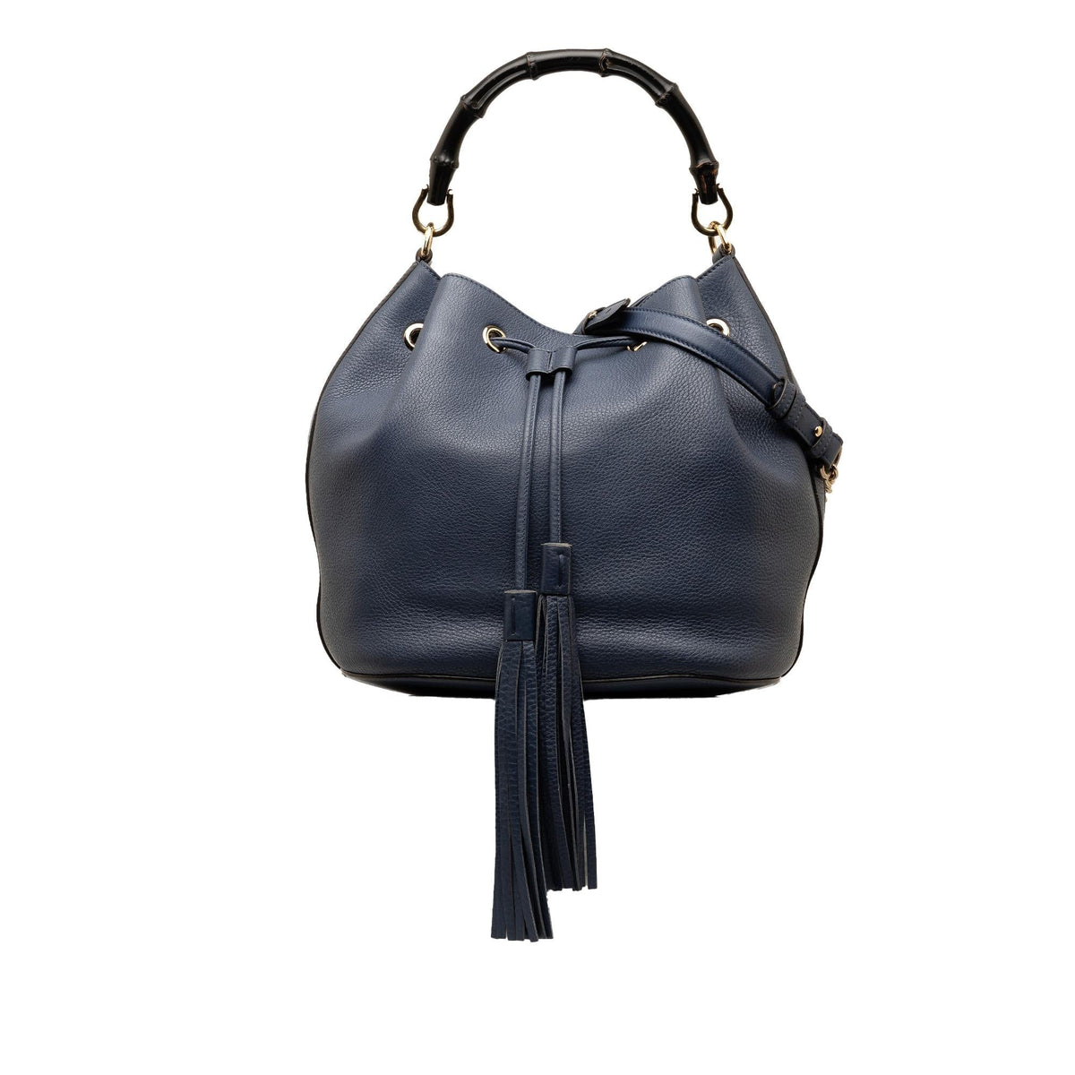 Gucci Miss Bamboo Leather Bucket Bag (SHG-wpdVi1)