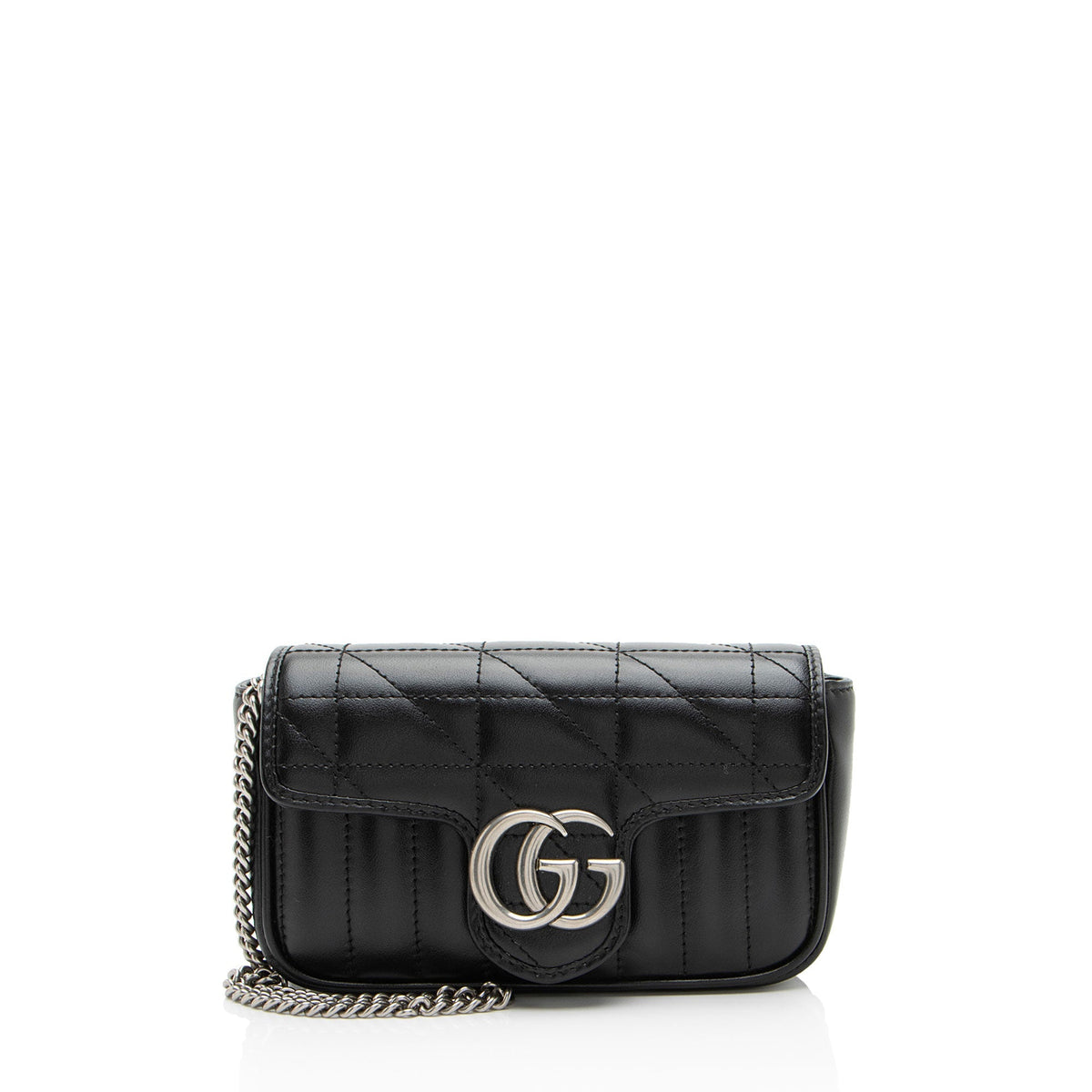 Gucci Mixed Matelasse Leather GG Marmont Aria Mini Flap Bag