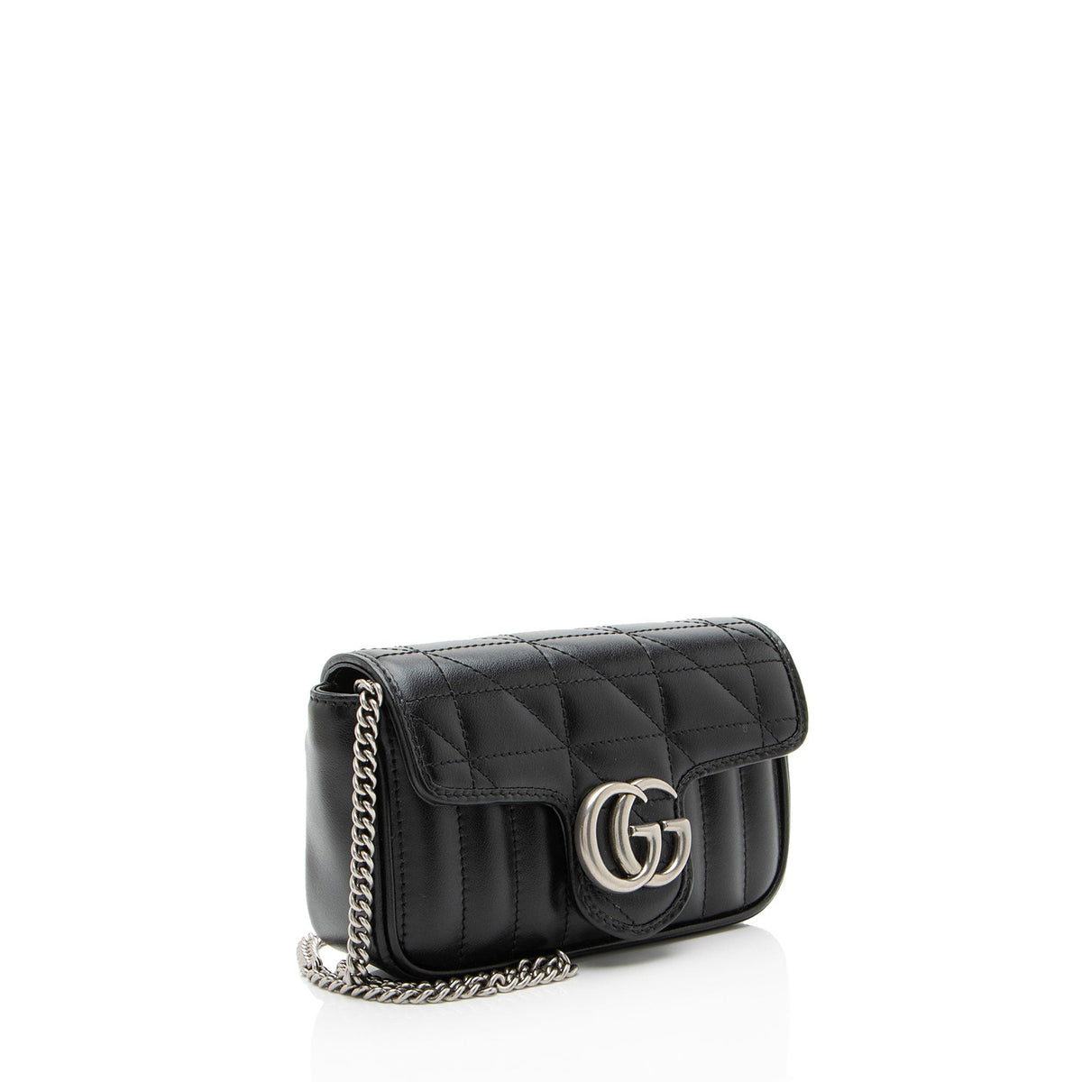 Gucci Mixed Matelasse Leather GG Marmont Aria Mini Flap Bag