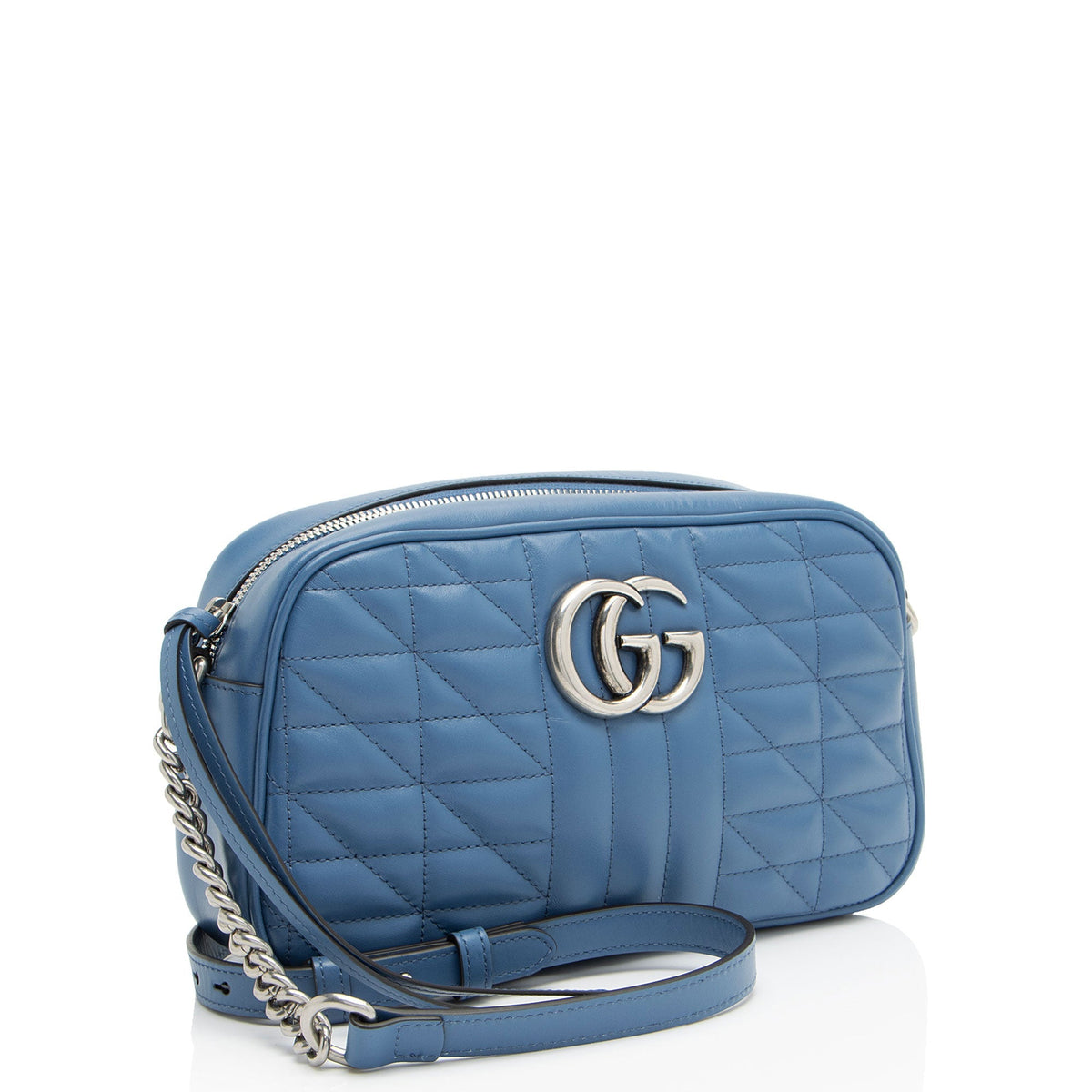 Gucci Mixed Matelasse Leather GG Marmont Aria Small Camera Bag