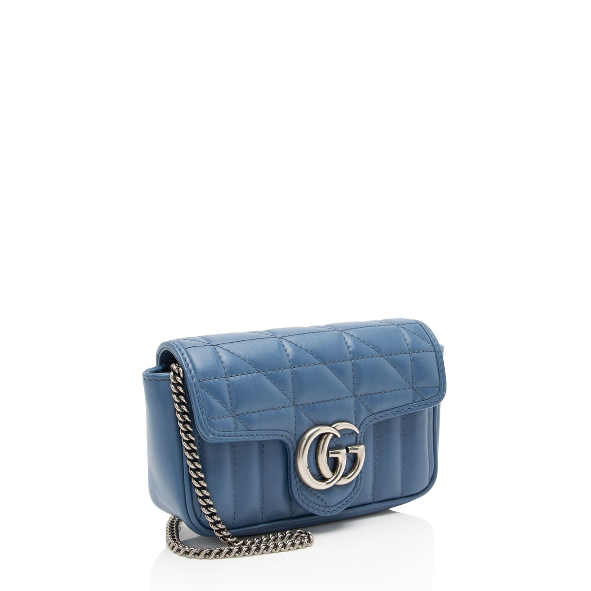 Gucci Mixed Matelasse Leather GG Marmont Aria Mini Flap Bag