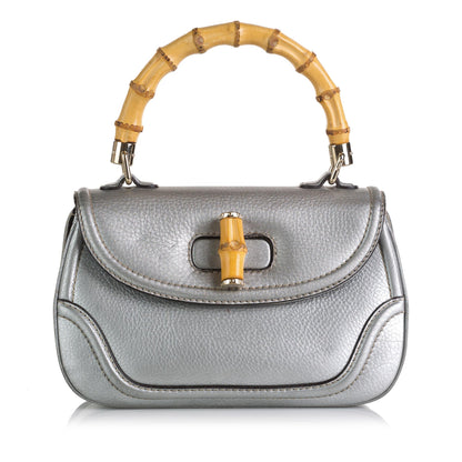 Gucci New Bamboo Leather Handbag (SHG-35959)