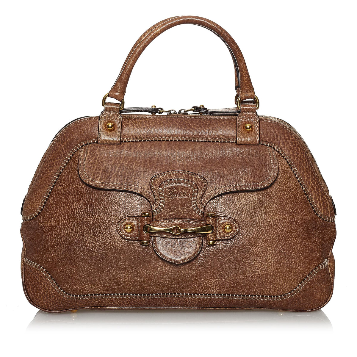 Gucci New Pelham Leather Handbag (SHG-29970)