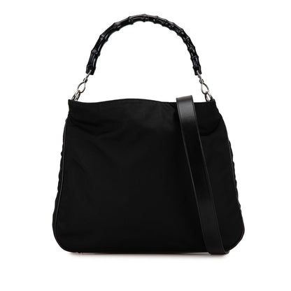 Gucci Nylon Bamboo Satchel (SHG-T1iWzs)