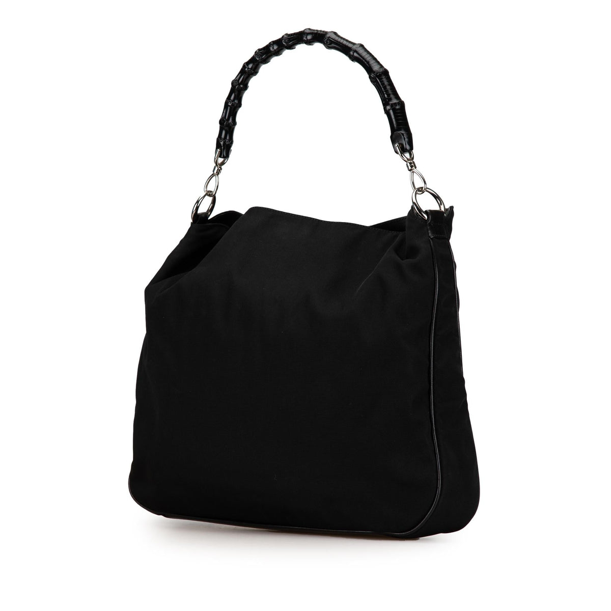 Gucci Nylon Bamboo Satchel (SHG-T1iWzs)