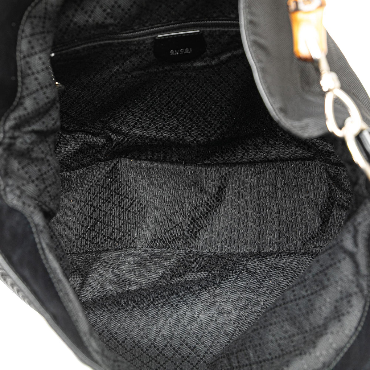 Gucci Nylon Bamboo Satchel