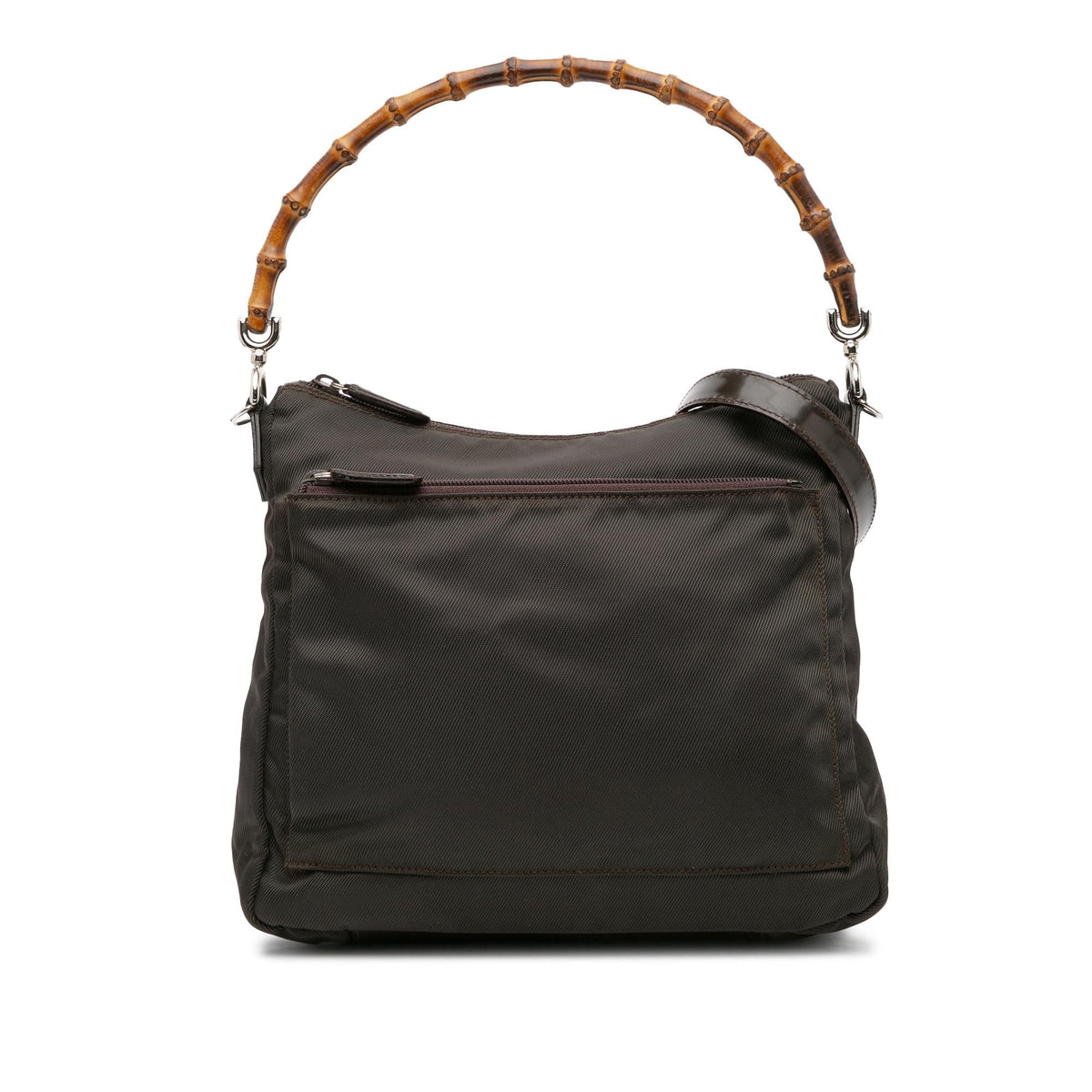 Gucci Nylon Bamboo Satchel