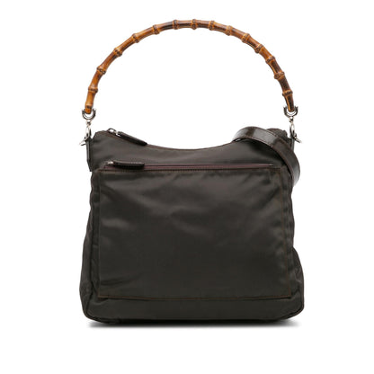 Gucci Nylon Bamboo Satchel