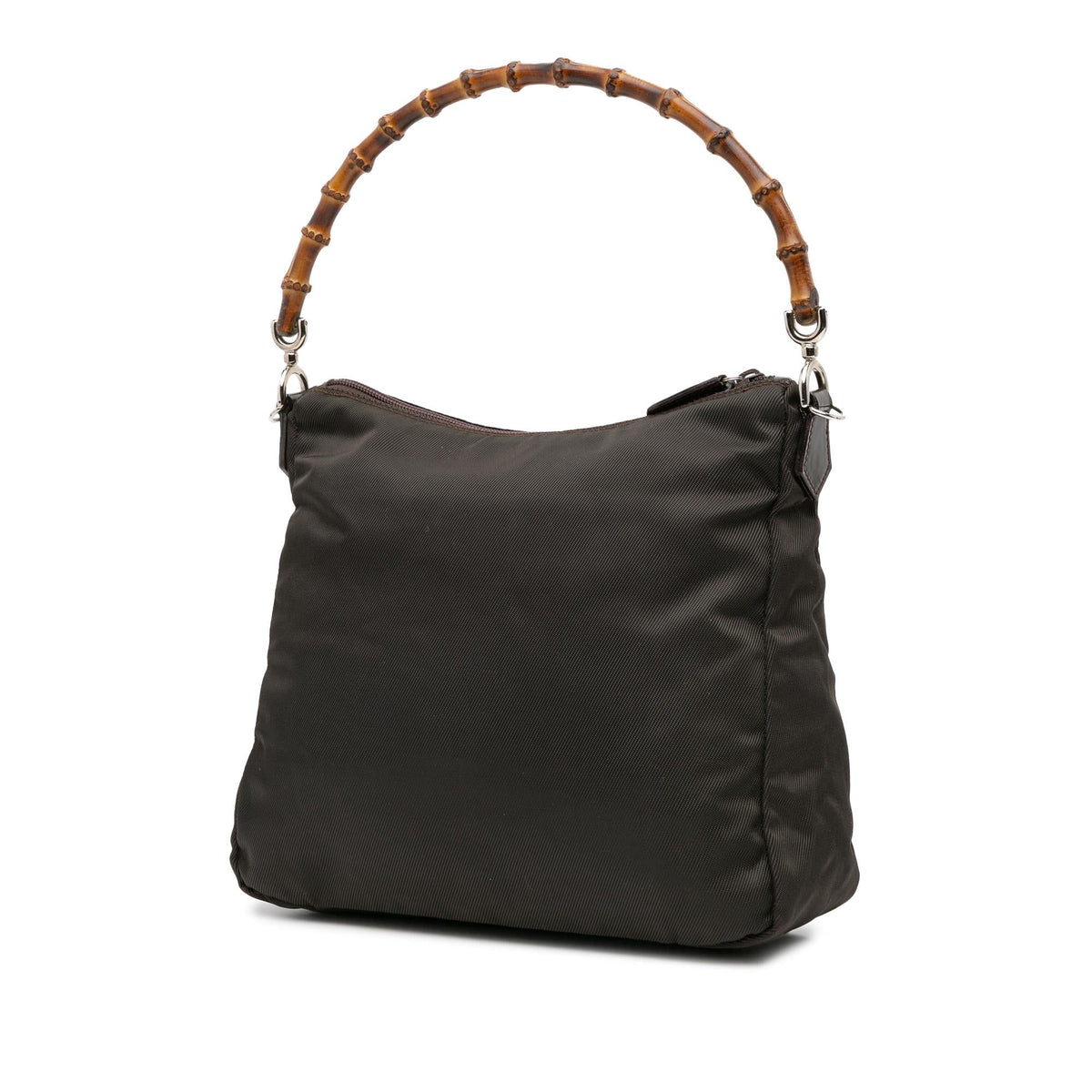 Gucci Nylon Bamboo Satchel