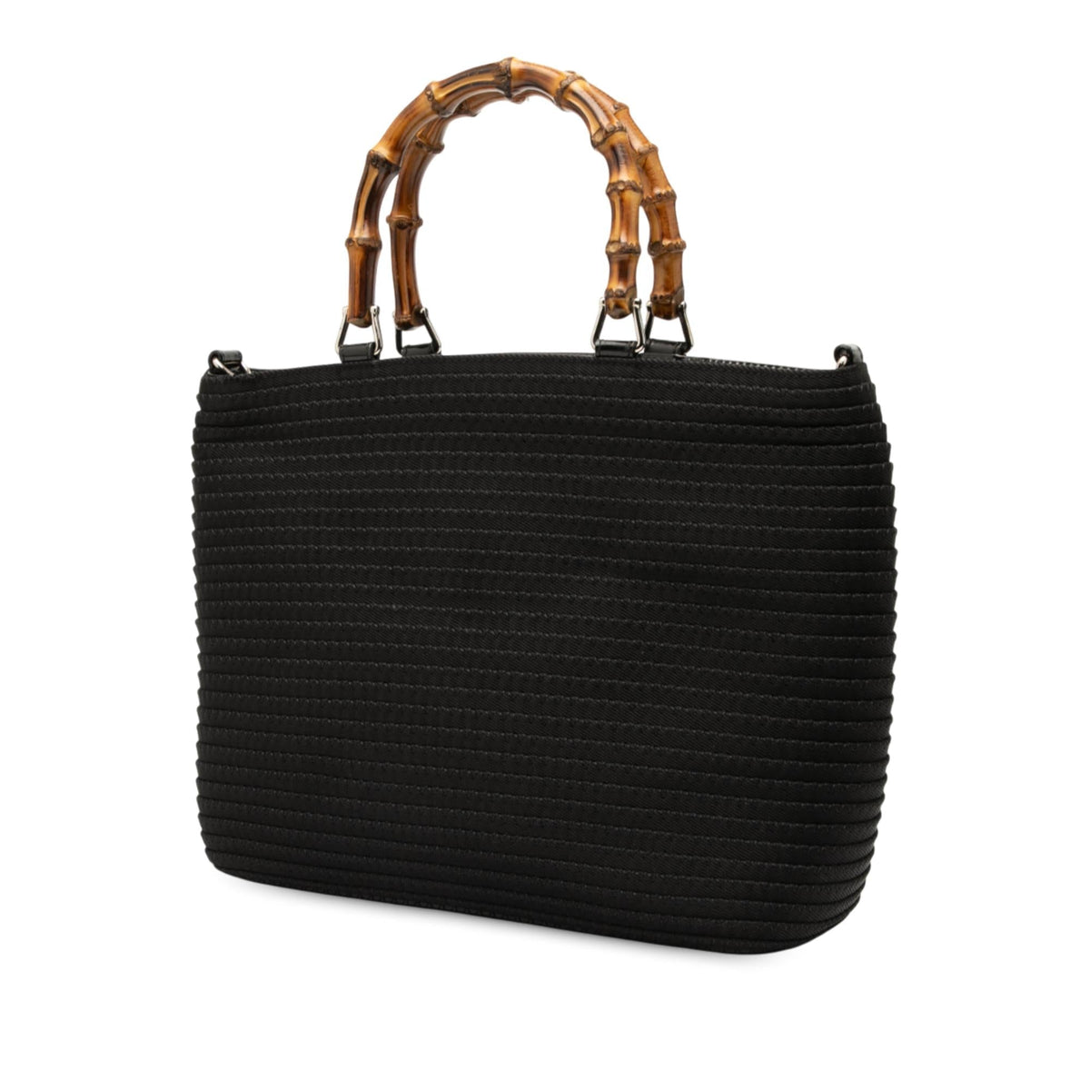 Gucci Nylon Bamboo Satchel