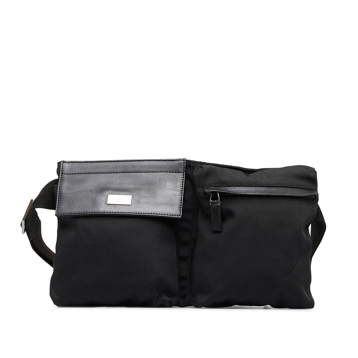 Gucci Nylon Double Pocket Belt Bag (SHG-CAEYaO)
