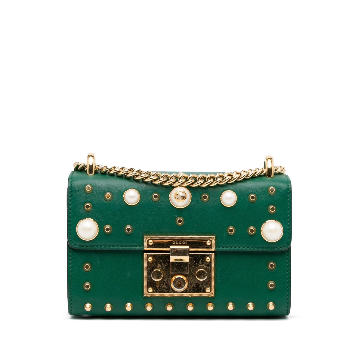 Gucci Pearl Studded Padlock (SHG-hZTmgn)