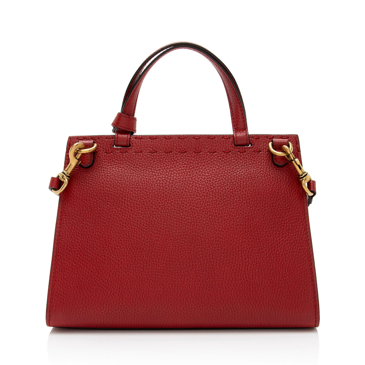 Gucci Pebbled Leather GG Marmont Mini Top Handle (SHF-CZXc44)