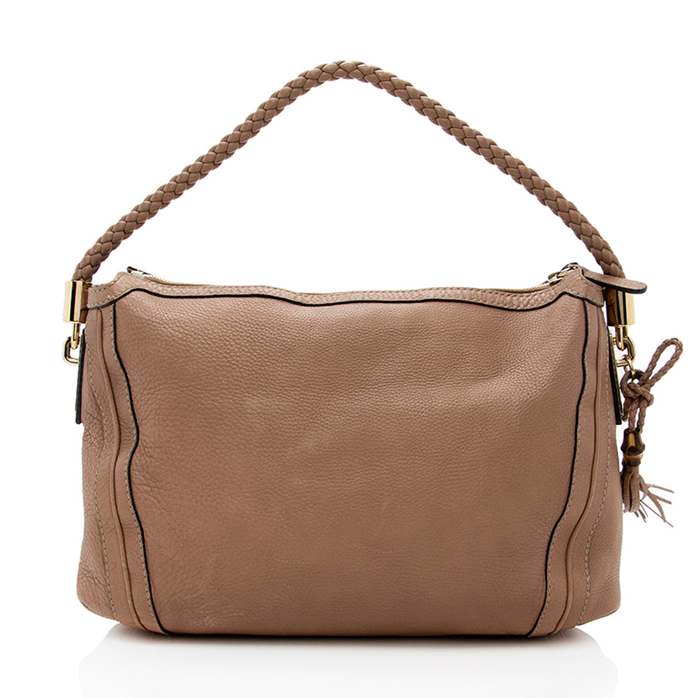 Gucci Pebbled Leather Medium Bella Hobo  - FINAL SALE (SHF-18424)
