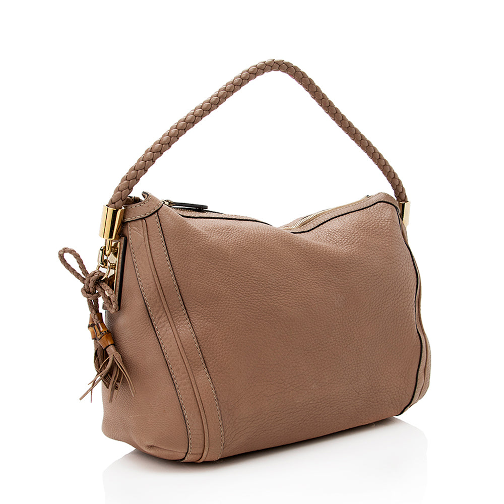 Gucci Pebbled Leather Medium Bella Hobo  - FINAL SALE (SHF-18424)