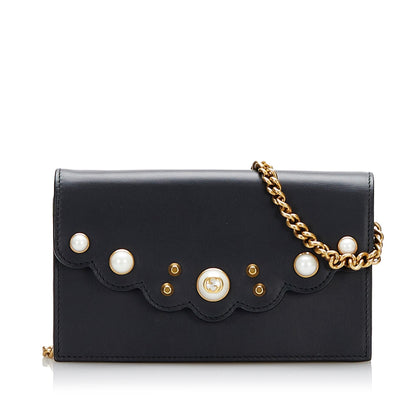 Gucci Peony Pearly Wallet On Chain (SHG-rRgoQZ)