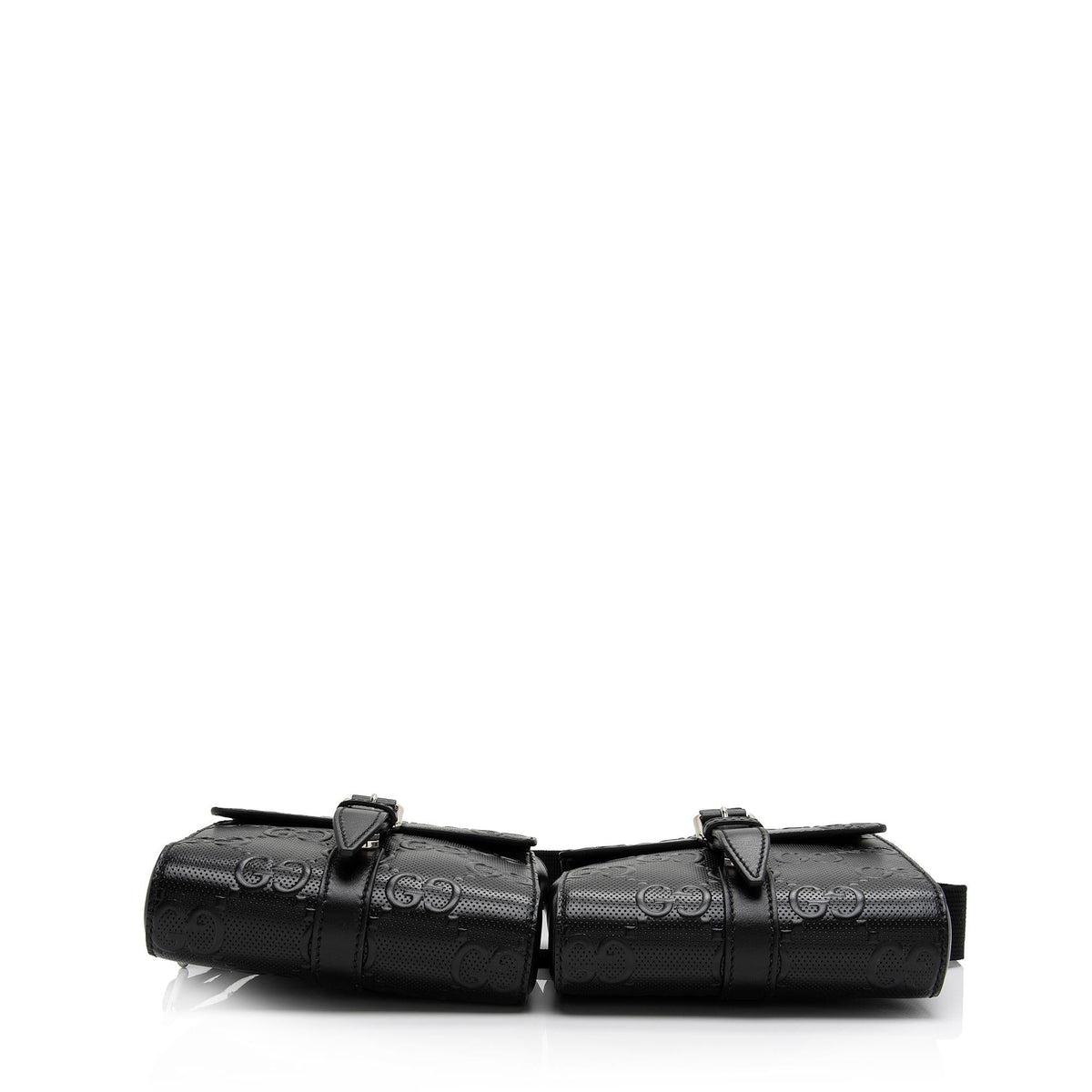 Gucci Perforated GG Double Belt Bag (SHF-ulhtMl)